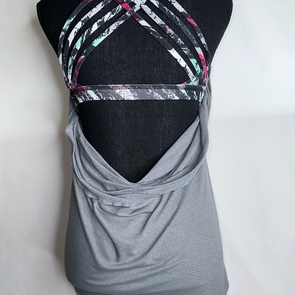 Lululemon Wild Tank Heathered Slate / Tofino Scribble White Multi. - Picture 5 of 8